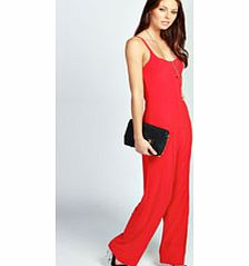 Paige Cami Wide Leg Jumpsuit - red azz31056