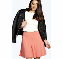 boohoo Scuba Skater Skirt - salmon azz12808