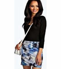 boohoo Tie Dye Bodycon Mini Skirt - multi azz08238