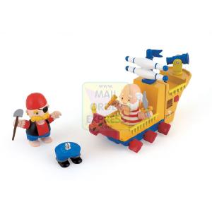 Odd Bodz The Sea Dragon Pirate Ship with 2 Figures