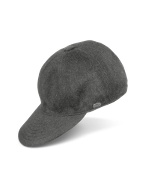 Dark Gray Signature Cashmere Baseball Cap