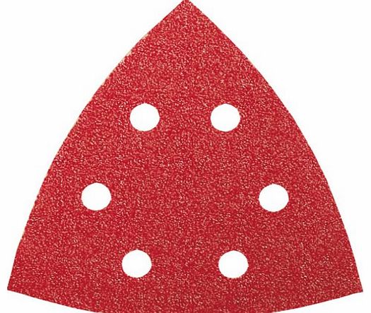 Bosch 2609256A56 Sanding Sheets for Delta Sanders Diameter 105 mm Number of Holes 6 Grit Size 60 Pack of 5 Sheets