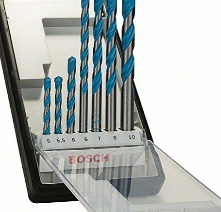 7 x Multi Construction Drill Bits (5/5.5/6/6/7/8/10)