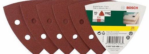 Accessories 2607019490 25-Piece Sanding Sheet Set for Delta Sanders Grit 120