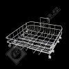 Dishwasher Lower Basket Assembly w/ Wheels