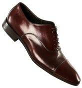 Dark Maroon Leather Shoes (Zanaret)