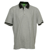 Hugo Boss Grey Pique Polo Shirt (Patrick)