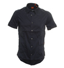 Hugo Boss Navy Short Sleeve Classic Fit Shirt (Casse E)