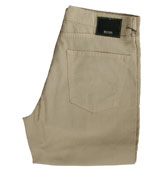 Hugo Boss (Texas) Beige Straight Leg Jeans -