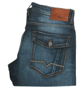 Orange 25 Patch Remember Straight Leg Jeans