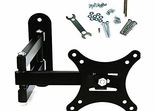 Tilt amp; Swivel TV Wall Mount Bracket, Fits for 10 13 15 17 19 20 21 22 23 24 25 26 27 29 30 Inch LED LCD Plasma TV Screen Monitor, Max Load Lapacity 64lbs, Max VESA 100mm (100 X100mm)