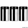 1.4Ltr Brilliant Steel Canister Set of