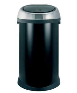 Matt Black 50L Touch Top Bin