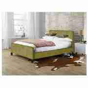 Brando Double Bed, Olive