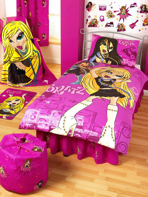 Single Duvet Cover and Pillowcase Musical Starz Design Bedding