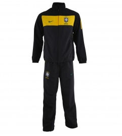 Nike 2010-11 Brazil Nike Woven Tracksuit (Black) - Kids