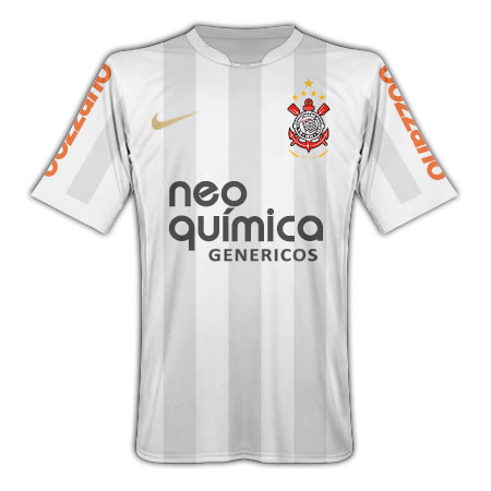 Nike 2010-11 Corinthians Home Nike Football Shirt