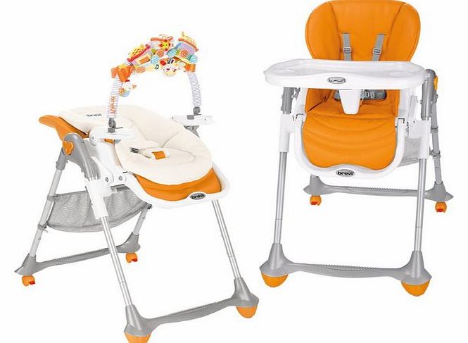 BREVI Highchair B.Fun 234 Yellow/Orange