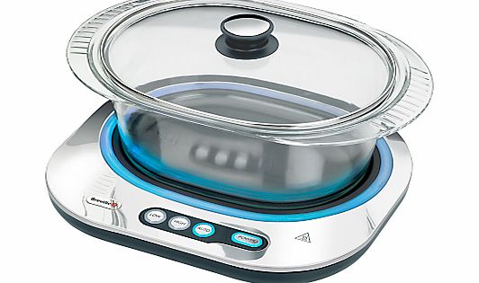 Breville VTP140 Glass Slow Cooker, Stainless Steel