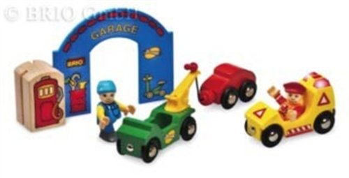 33684 Wooden Railway System: Garage Play Set