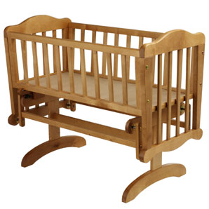 Glider Crib - Antique Pine Finish