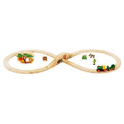 Safari Figure of 8 Wooden Train Set