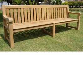 britannia Heavy Teak Bench 2.4m