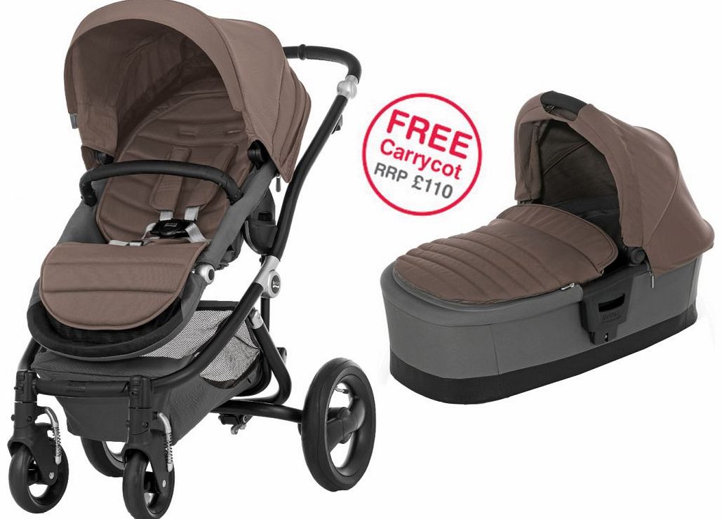 Britax Affinity Black Stroller Fossil Brown 2014