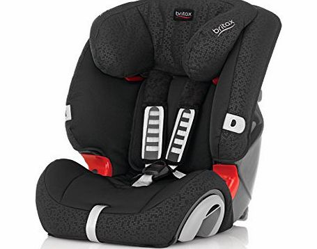 Evolva 1-2-3 Group 1/2/3 9 Months - 12 Years Forward Facing Car Seat (Black Thunder)