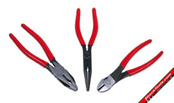 PMS3 3 Piece Plier Set Pvc Grip