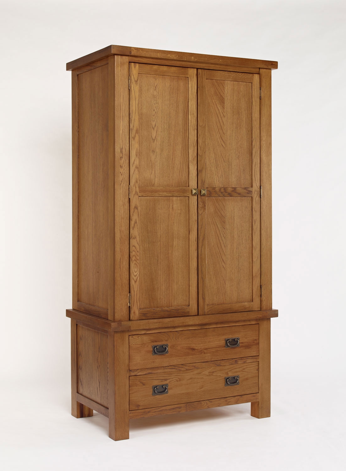 Rustic Oak Single Wardrobe