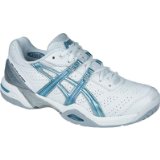 ASICS Gel-Challenger 7 Ladies Tennis Shoes , UK4, WHITE/FADED DENIM/WHITE