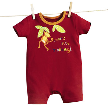 Bruin Cheeky Monkey Romper - Newborn