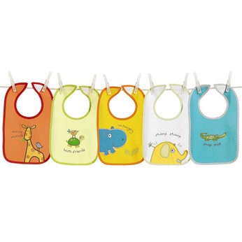 Bruin Newborn Animal Bibs - 5 Pack