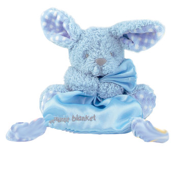 Snuggle Chums Musical Satin Blankie Toy - Bunny