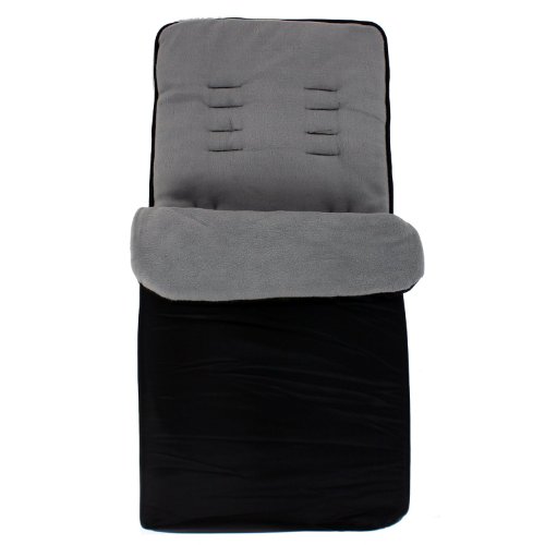 Baby Travel Essential Deluxe Snug Footmuff Cosytoes - Black/Grey