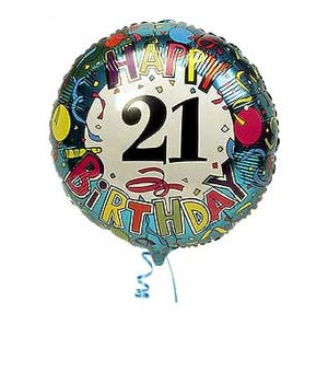 21st Birthday Balloon