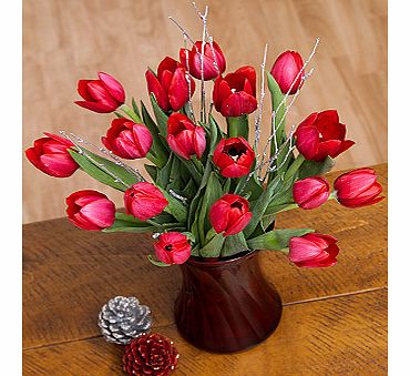 Red Christmas Tulips XRTUL