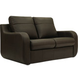 Monaro Hide 2 Seater Deluxe Visco Sofa Bed In Tusk Leather