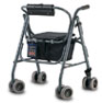 Glider wheeled walker