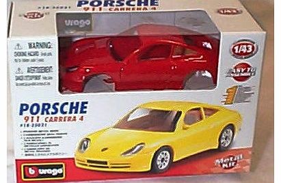 porsche 911 carrera 4 assembly kit car 1.43 scale diecast model