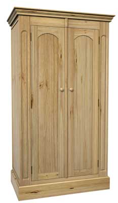 Pine Full Hanging Double Wardrobe