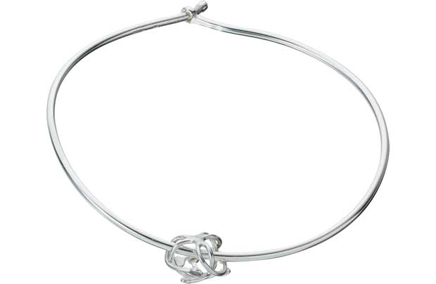 Sterling Silver Venus Bud Bangle