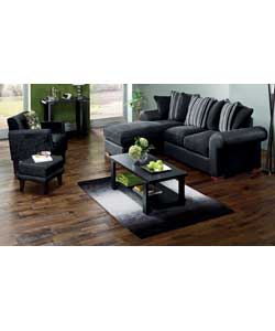 Stripe Corner Unit - Black