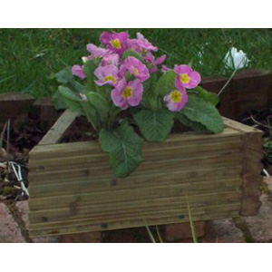 Triangle Wooden Planter - 30cm - Oak