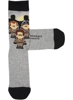 1 Pair Grey Weenicon Character Socks