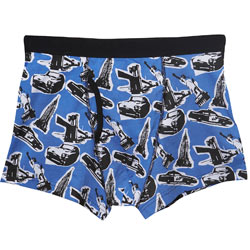 1 Pair Of New York Print Trunks