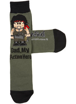 1 Pair Weenicon `ad, My Action Hero`Socks