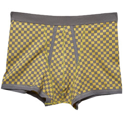 1PK Checkerboard Print Trunks