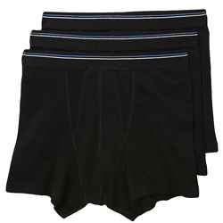 3 Pack of Black Trunk Underwear